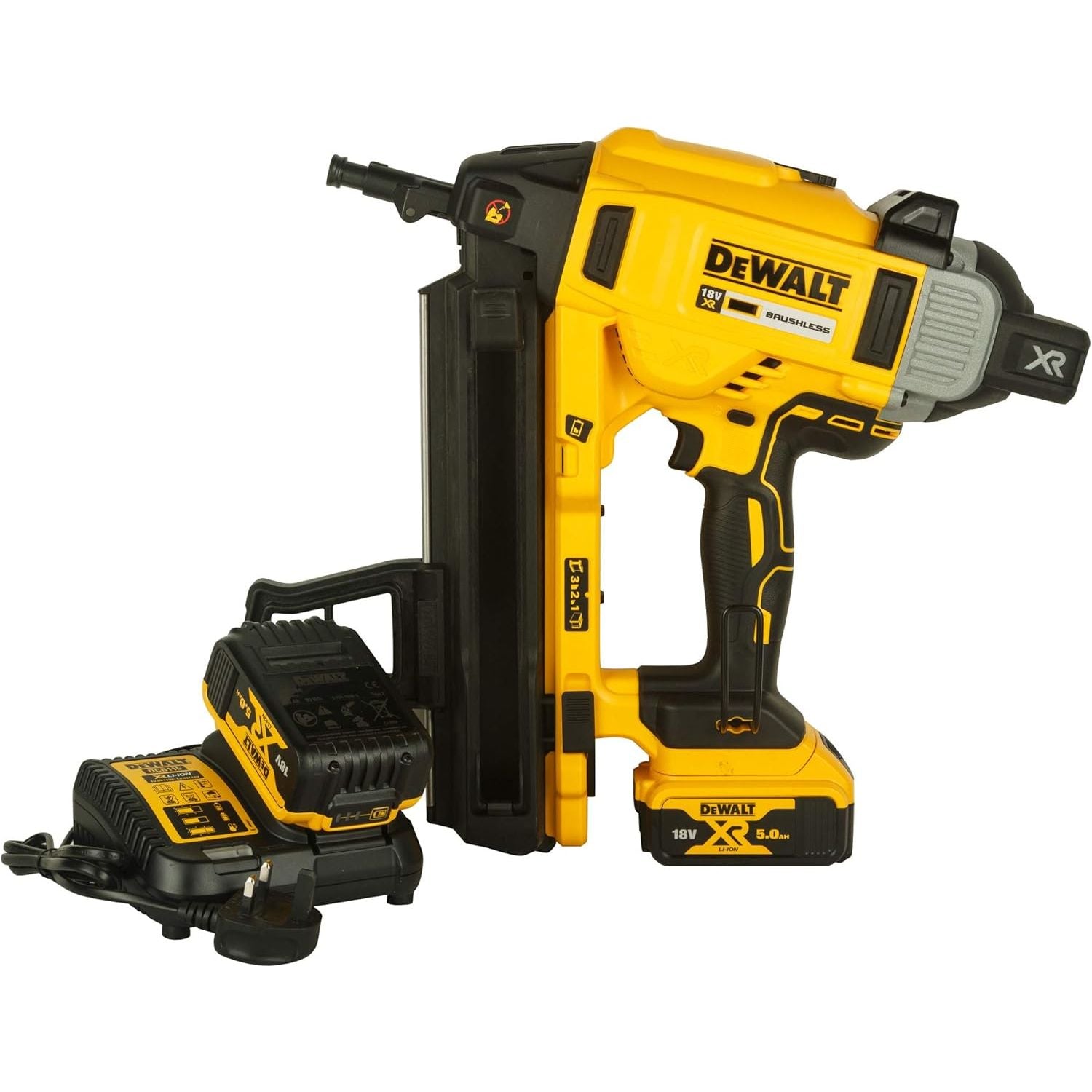 Buy DEWALT,DEWALT DCN890P2 Cordless XR Concrete Nailer – 18 V, Yellow/Black - Gadcet UK | UK | London | Scotland | Wales| Near Me | Cheap | Pay In 3 | Tool Power Drills